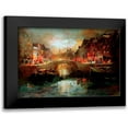 thumbnail image 1 of Haenraets, Willem 14x11 Black Modern Framed Museum Art Print Titled - Dutch city scene, 1 of 5