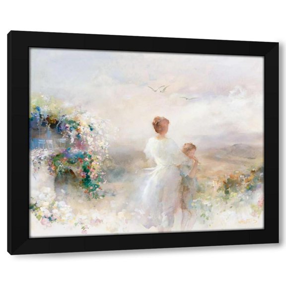 Willem Haenraets 14x12 Black Modern Wood Framed Wall Art Titled - Beautiful view