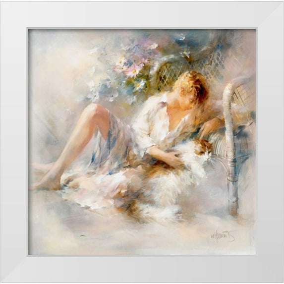 Haenraets, Willem 15x15 White Modern Wood Framed Museum Art Print Titled - Gentle