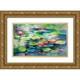 thumbnail image 1 of Haenraets, Willem 18x12 Gold Ornate Wood Framed with Double Matting Museum Art Print Titled - Water lely, 1 of 4