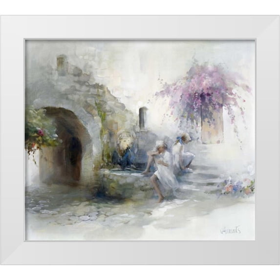 Haenraets, Willem 22x20 White Modern Wood Framed Museum Art Print Titled - Teen-agers