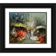 thumbnail image 1 of Haenraets, Willem 23x20 Black Ornate Wood Framed with Double Matting Museum Art Print Titled - Market place I, 1 of 4