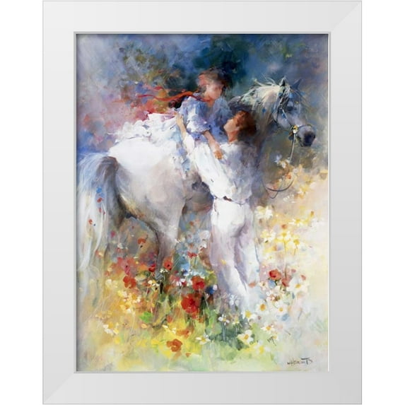 Haenraets, Willem 25x32 White Modern Wood Framed Museum Art Print Titled - Embraceable you