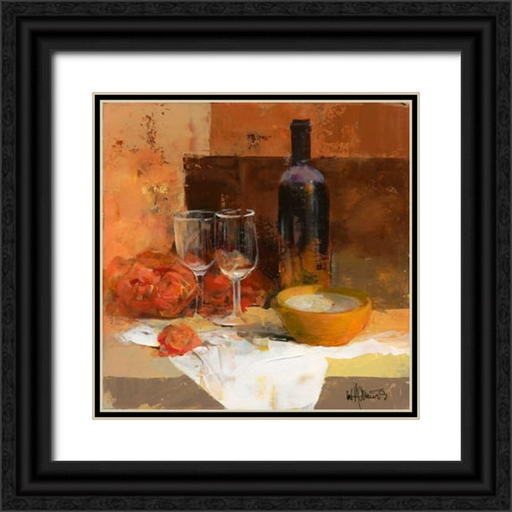 Haenraets, Willem 26x26 Black Ornate Wood Framed with Double Matting Museum Art Print Titled - A good taste III
