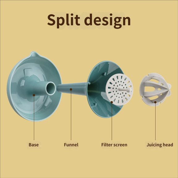 HaevnNest Citrus Juicer Gray Green Manual Lemon Squeezer Fruit Juicer for Kitchen Juice Extraction