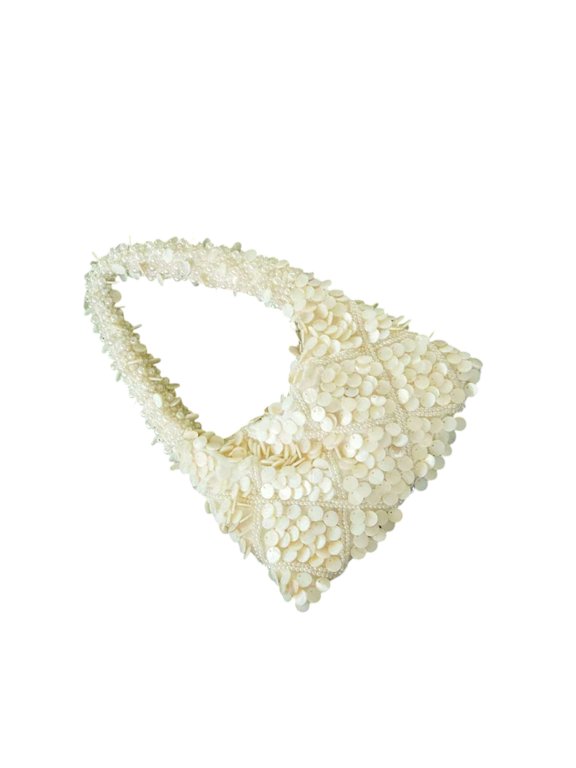 Dumpling Bag Fashion Elegant Versatile Sequin Casual Shoulder Bag for Daily Use