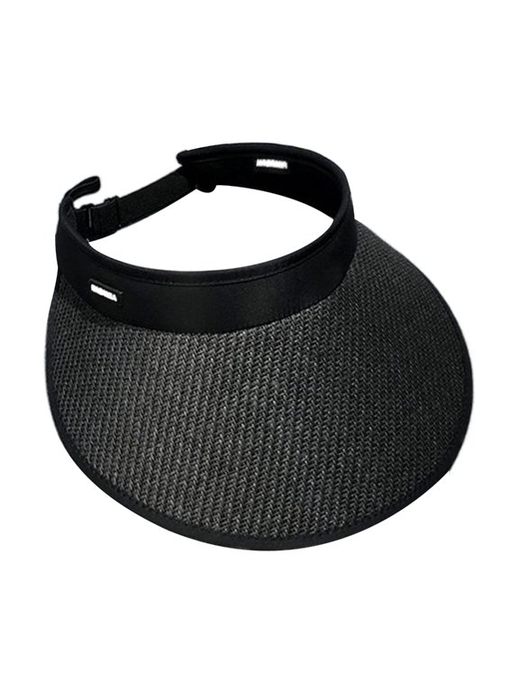 Hat Black Women Visor Summer Spring Long Brims Sun Protective Hat Beach