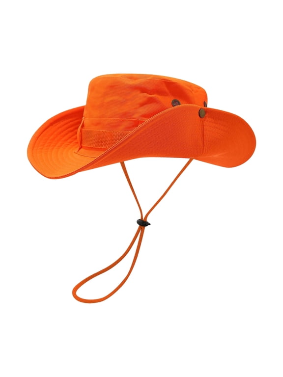 Sun Hat Unisex Fluorescent Floppy with Adjustable String for Fishing and Hiking