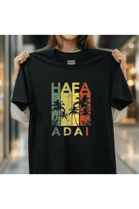 Hafa Adai Guam Vintage 1980s Tropical Island Travel Souvenir Unisex T-Shirt, up to size 5XL