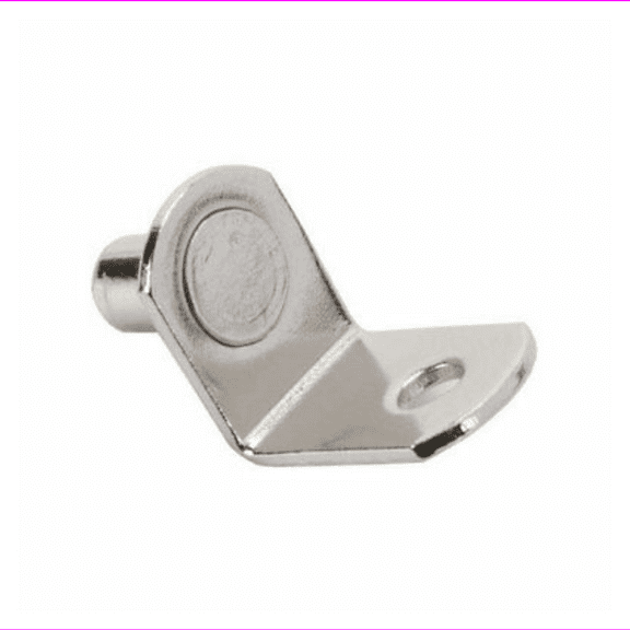 Hafele America Shelf Support, Bracket-Style, + hole Nickel, 1/4 (PACK OF 24)