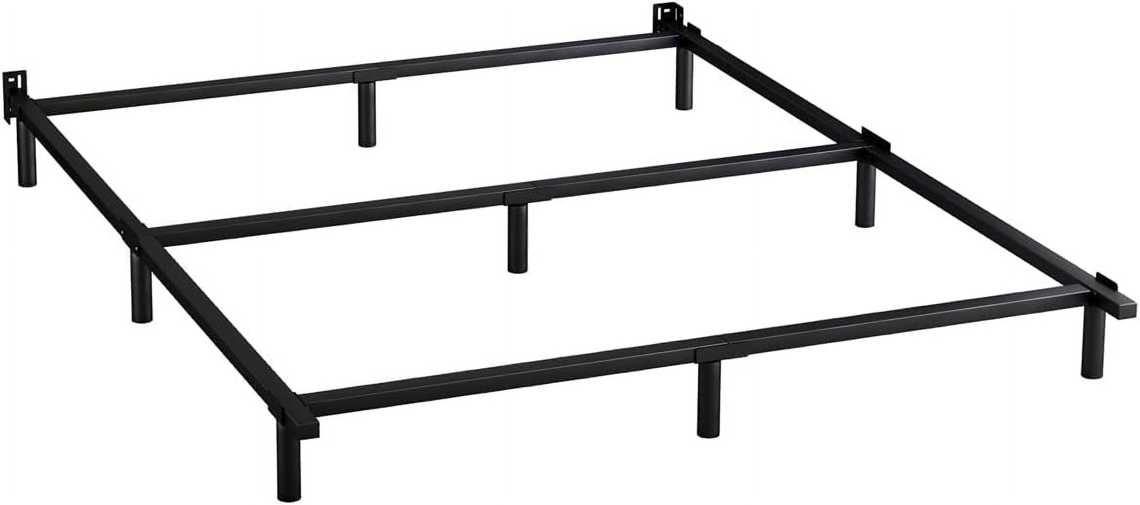 Hafenpo Metal Bed Frame Sturdy Platform Bed Frame Heavy Duty NonSlip Bed Frame Black Queen