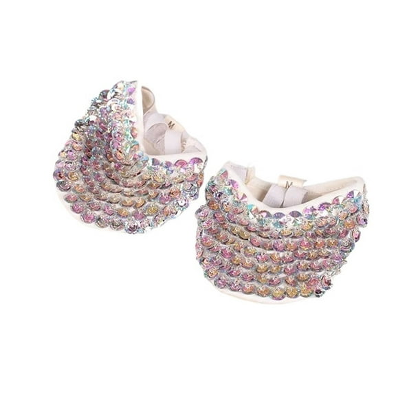Haff-sole Belly Dance Shoes With Sequins Rhinestones For Ballet/Latin/Dancing Shiny Dancing Foot-Thongs