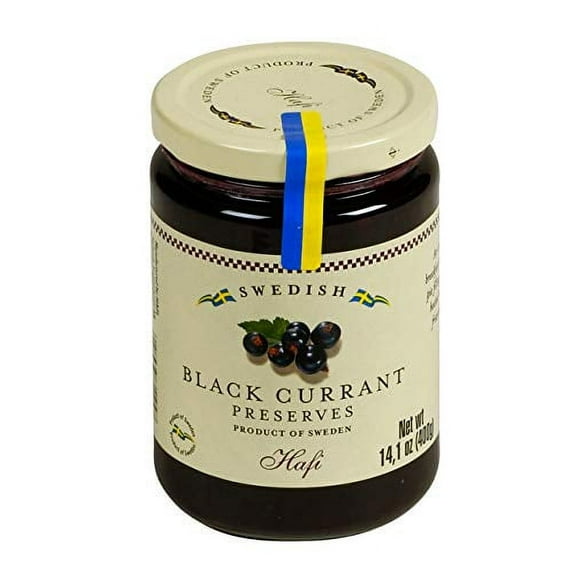 Hafi Black Currant Preserves 14.1 OZ Imported from Sweden