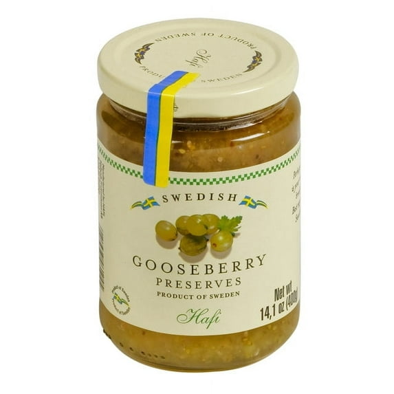 Hafi Swedish Gooseberry Preserves, 14.1 oz