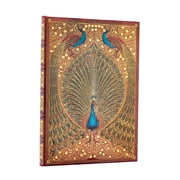 Hafizs Peacocks MIDI Unlined Hardcover Journal, 144pg, 120gsm by Paperblanks Sangorski & Sutcliffe, Hardcover