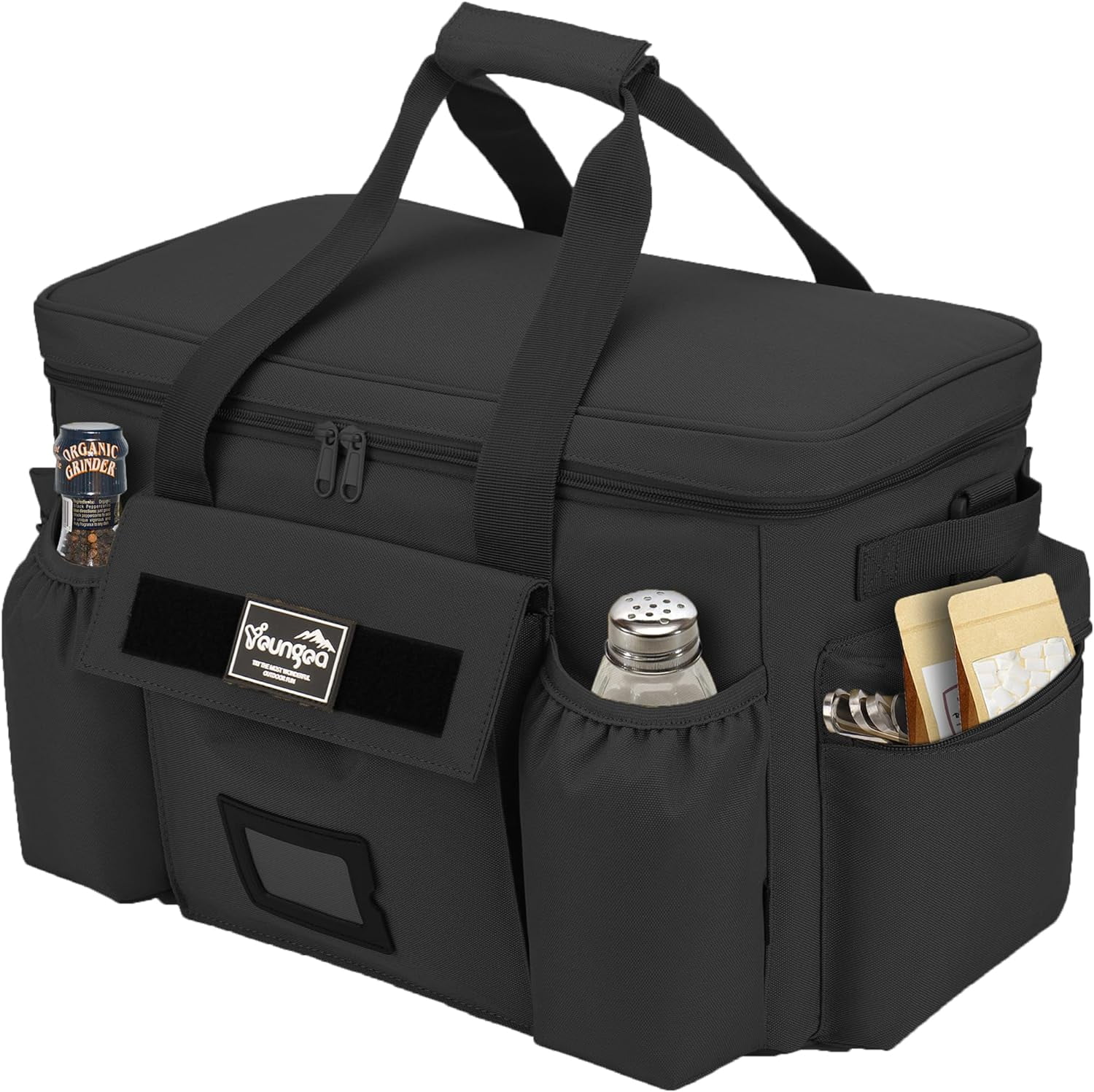 Hafmall Large Cooler Bag 48-Cans Insulated Leakproof Soft Sided Cooler,Black
