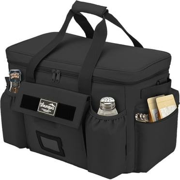 Hafmall Large Cooler Bag 48-Cans Insulated Leakproof Soft Sided Cooler, 30L Collapsible Soft Cooler Bag, Ice Chest, Portable Fishing Picnic Beach Camping Travel Cooler,Waterproof Lunch Tote Cool,Black