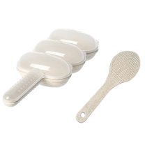 Haful 1X Baby Rice Ball Mold 1X Spoon Rice Ball Molds Diy Rice Ball Shaker Lunch Making Molds Rice Ball Molds Spherical Kitchen Tools Kids Food Decorations Rice Ball Shaker Making Molds