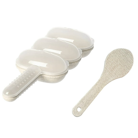 Haful 1X Baby Rice Ball Mold 1X Spoon Rice Ball Molds Diy Rice Ball Shaker Lunch Making Molds Rice Ball Molds Spherical Kitchen Tools Kids Food Decorations Rice Ball Shaker Making Molds