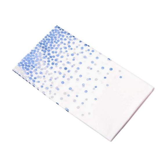 Haful 1X Tablecloth Plastic Tablecloths Gold Dot Disposable Tablecloths Plastic Dot Table Cover