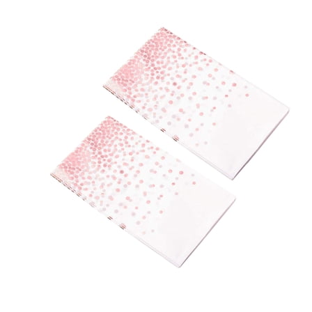 Haful 2X Tablecloth, Plastic Tablecloths Gold Dot Disposable Tablecloths Plastic Dot Table Cover 2Pc
