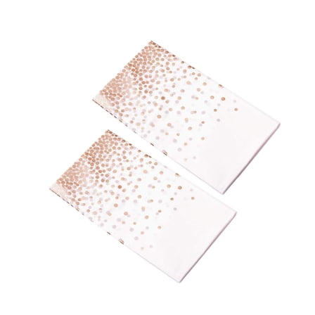 Haful 2X Tablecloth, Plastic Tablecloths Gold Dot Disposable Tablecloths Plastic Dot Table Cover 2Pc
