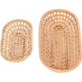 thumbnail image 1 of Haful A Wooden Tray Rattan Bread Baskets Handmade Woven Fruit Baskets Stackable Tabletop Food Vegetables Serving Storage Display Basket, 1 of 9