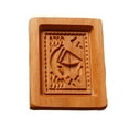 thumbnail image 1 of Haful Carved Wooden Cookie Kitchen Cookie Cutter Cookie Stamp Stamp Rose Cookie Cutter for Cookie Stamp, 1* Mold, 1 of 4