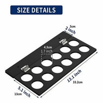 Haful Coffee Storage Display Standholder Drawer 36 Coffee Pods Storage Sliding Black Metal Beverage Pod Holders