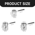 thumbnail image 1 of Haful Cooking Utensils Stainless Steel Butter and Coffee Warmer Turkish Coffee Pot Mini Butter Melting Pot and Milk Pot with Spout, 1* Steel Butter and Coffee Heater, 1 of 8