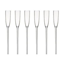 Haful Floating Champagne Flutes Floating Champagne Glasses for the Pool Floating Wine Glass Champagne Flutes Bouquet Vintage Acrylic Colorful Transparent Glasses for Wedding Party, 6 Cups