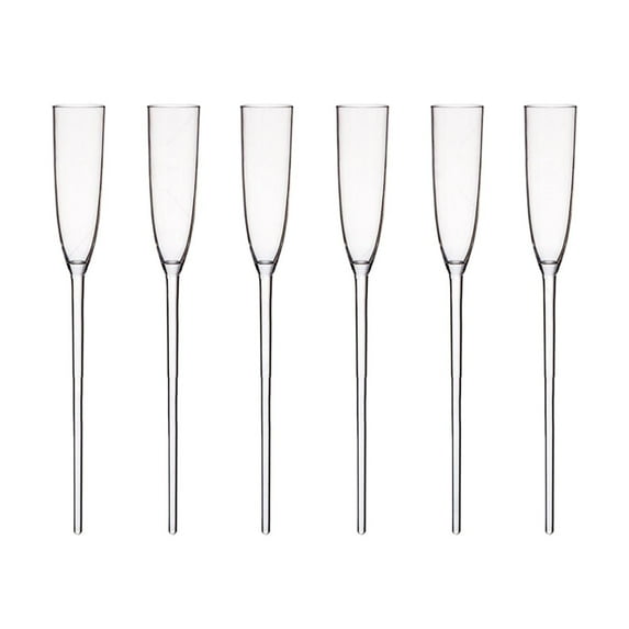 Haful Glass&Bottle Floating Champagne Flutes Floating Champagne Glasses for the Pool Floating Wine Glass Champagne Flutes Bouquet Vintage Acrylic Colorful Transparent Glasses for Wedding Party