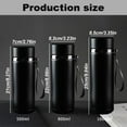 thumbnail image 1 of Haful Glass&Bottle Water Bottle 32Oz 27Oz Insulated Stainless Water Bottle Leak Proof Water Flask Keeps Drink Cold and Hot Sport Outdoor Large Capacity Water Bottles with Carry Rope, 1X Thermos Cup, 1 of 7