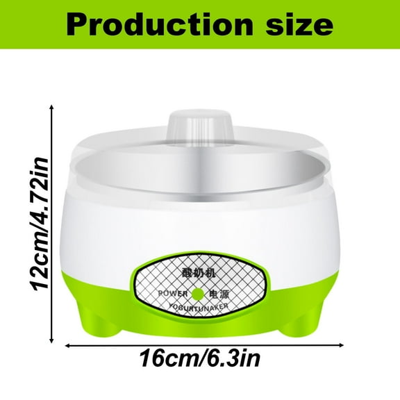 Haful Green Fully Automatic Smart Household Mini Yogurt Makeryogurt Maker Homemade Compact Diy Yogurt Maker for Kitchen for Wife (Us Plug 110V)