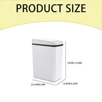 Haful Grey Smart Sensor Trash Canbathroom Smart Touchless Trash Can 2.2 Gallon Automatic Motion Sensor Rubbish Can with Lid Electric Narrow Small Garbage for Kitchen Living Room Toilet Bedroom