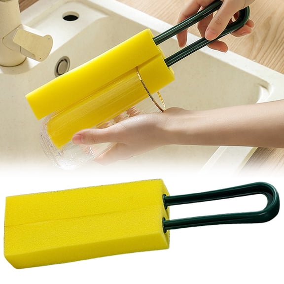 Kitchen Utensils,Long Handle Cup Brush Soft Sponge Head Cleaner for Coffee Mugs Travel Tumblers Stainless & Ceramic Cups Dishwashing Brush for Home Kitchen
