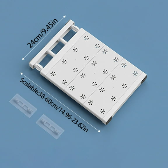 Haful Small, Nail-Free, Retractable Storage Partition for Wardrobecloset Tension Shelf Expandable Metal Storage Rack Adjustable Organizer Diy Divider Separator for Cabinet Wardrobe Cupboard