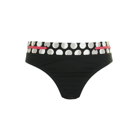 Hag Black Grey Dot Print Hipster Bikini Bottom M