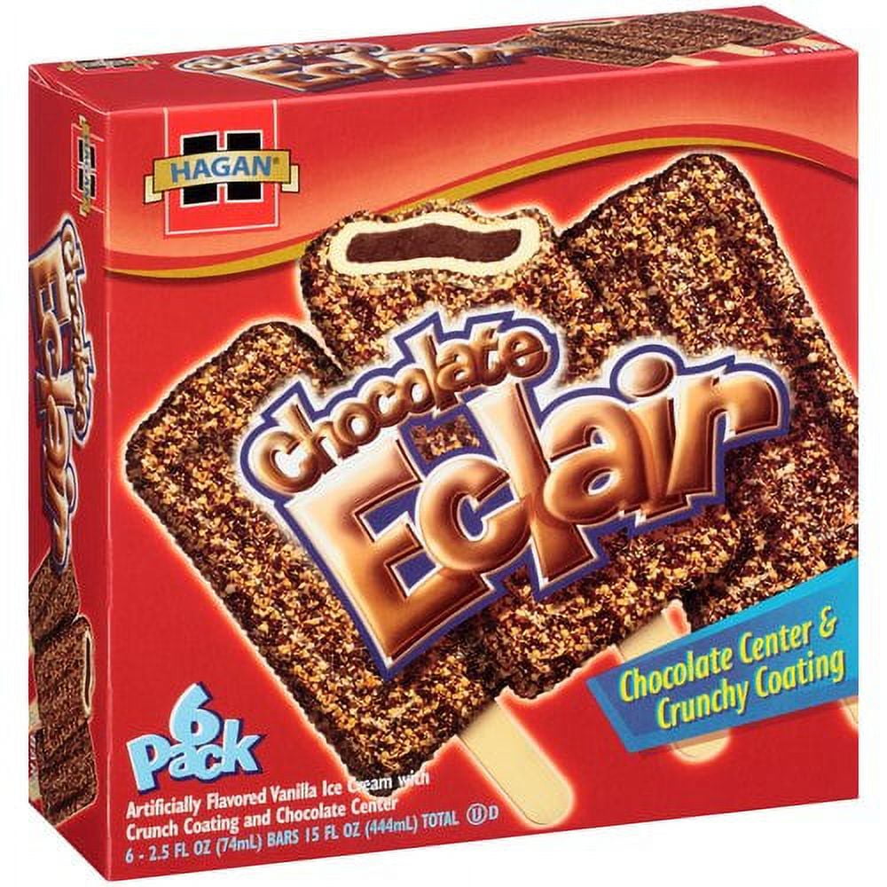 Hagan Chocolate Eclair Ice Cream Bars, 2.5 fl oz, 6 count