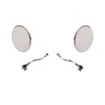 thumbnail image 1 of Hagan Fattie 4 Inch Round Rear-View Mirrors with Noodle Arms, 1 of 5