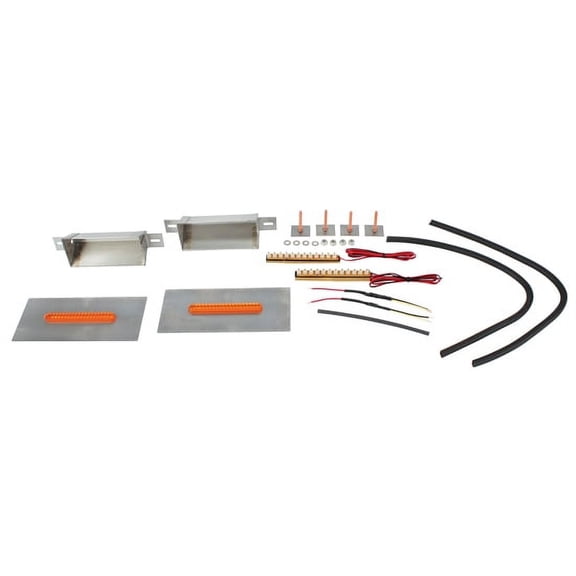 Hagan Street Rods fm4SSA-LEDH Flush Mount Tail Lights Amber Slot 4x.5