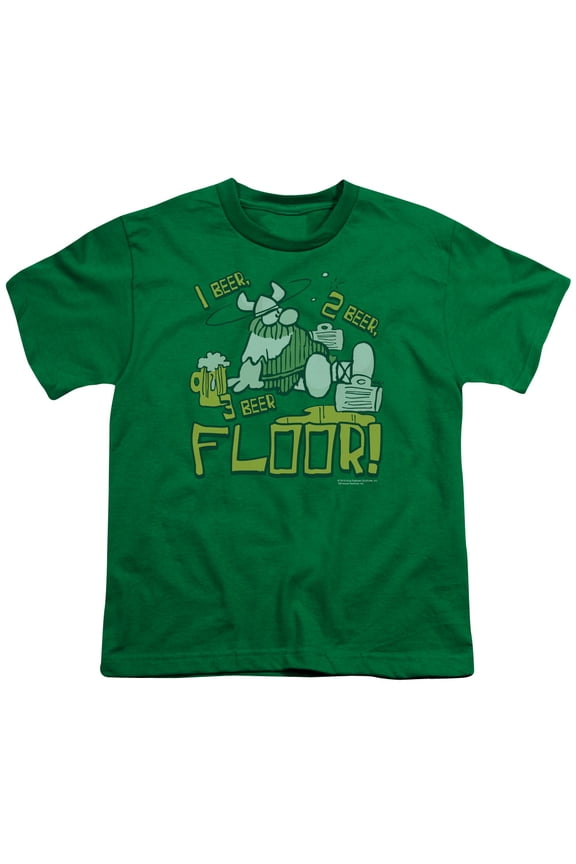 Hagar The Horrible - 1 2 3 Floor - Youth Short Sleeve Shirt - Medium
