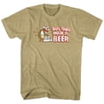 thumbnail image 1 of Hagar The Horrible Buy This Man A Beer Khaki Heather T-Shirt, 1 of 2