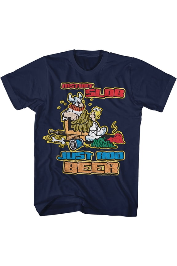 Hagar The Horrible Comics Instant Slob Adult Short Sleeve T Shirt