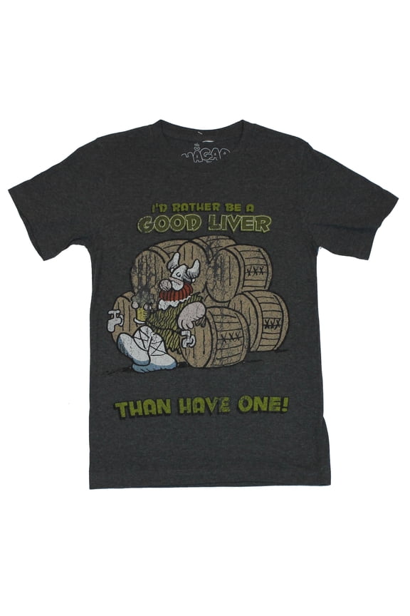 Mens T-Shirt - Id Rather Be a Good Liver Than Have One