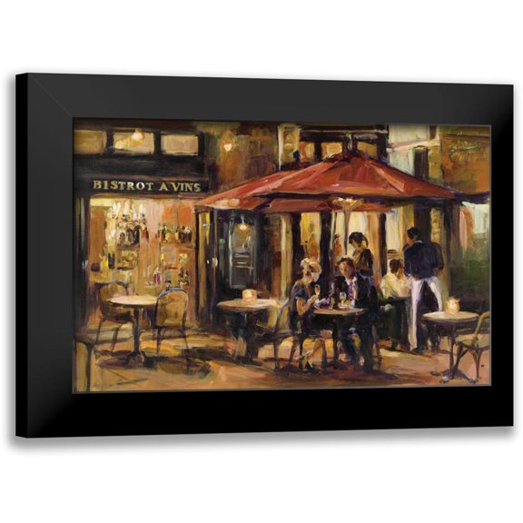 Hageman, Marilyn 14x10 Black Modern Framed Museum Art Print Titled - Bistrot a Vins Warm