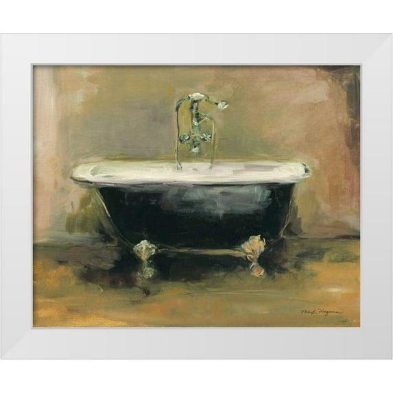 Hageman, Marilyn 14x12 White Modern Wood Framed Museum Art Print Titled - Vintage Tub I Light