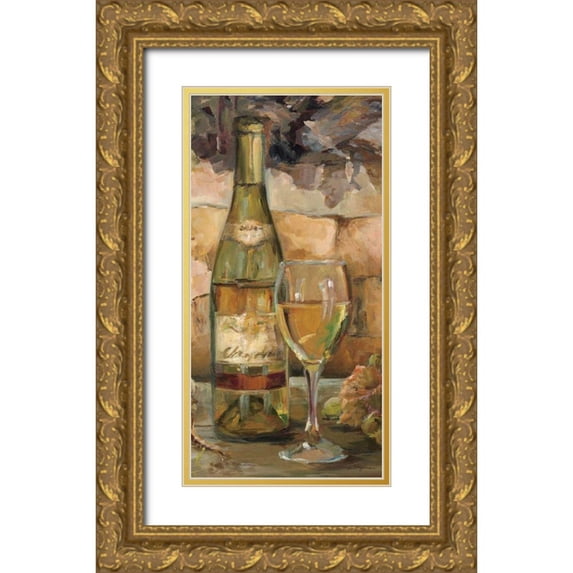 Hageman, Marilyn 14x24 Gold Ornate Wood Framed with Double Matting Museum Art Print Titled - Le Cour de le Chateau II