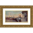 thumbnail image 1 of Hageman, Marilyn 14x9 Gold Ornate Wood Framed with Double Matting Museum Art Print Titled - Parisian Evening Crop, 1 of 4