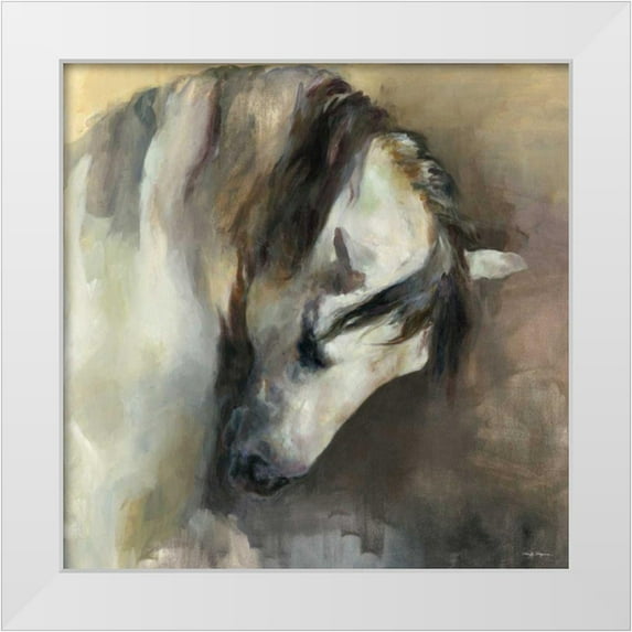 Hageman, Marilyn 15x15 White Modern Wood Framed Museum Art Print Titled - Classical Horse v2